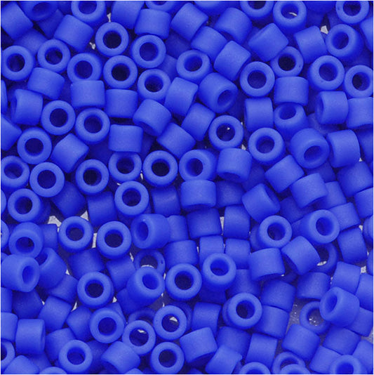 Miyuki Delica Seed Beads, 11/0 Size, Matte Opaque Cyan Blue DB1588 (2.5" Tube)