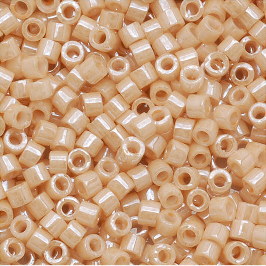 Miyuki Delica Seed Beads, 11/0 Size, Ceylon Light Caramel DBM205 (2.5" Tube)