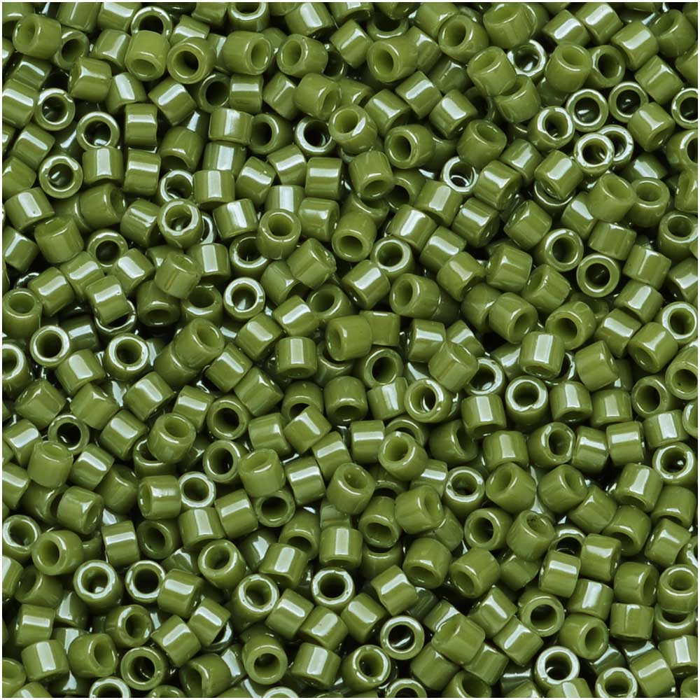 Miyuki Delica Seed Beads, 11/0 Size, Opaque Cactus DB263 (2.5" Tube)