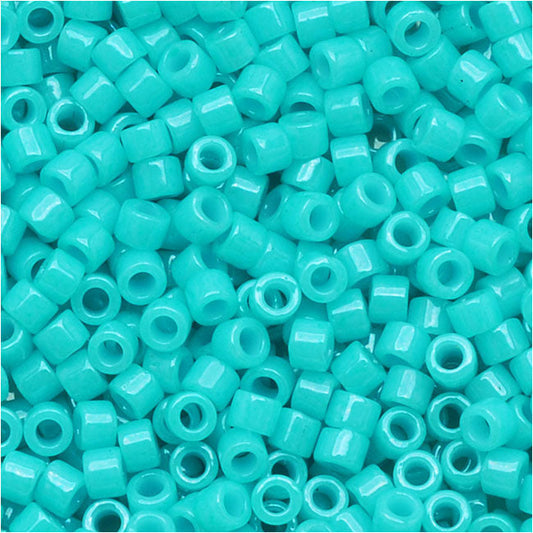 Miyuki Delica Seed Beads, 11/0 Size, Dyed Opaque Turquoise Green DB658 (2.5" Tube)