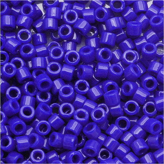 Miyuki Delica Seed Beads, 11/0 Size, Opaque Dk Blue DB726 (2.5" Tube)