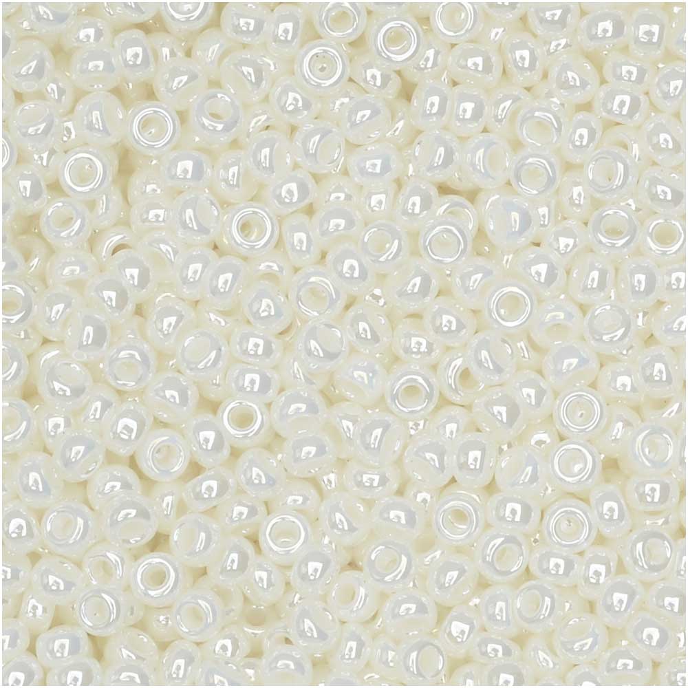 Miyuki Round Seed Beads, 11/0 Size, #591 Pearl Ceylon (10 Gram Tube)