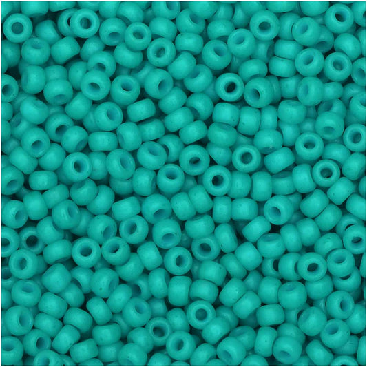 Miyuki Round Seed Beads, 11/0 Size, #2050 Special Dyed Bright Turquoise (10 Gram Tube)