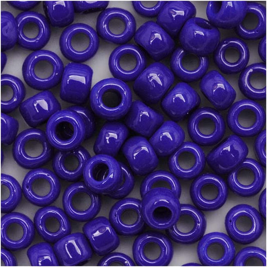 Toho Round Seed Beads 6/0 48 Opaque Navy Blue 10 Gram