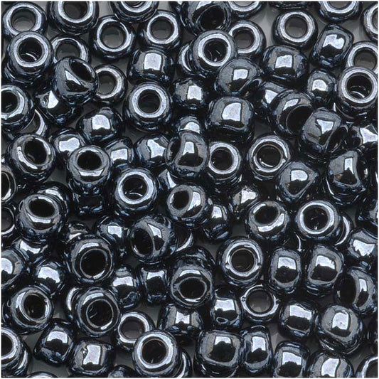 Toho Round Seed Beads 6/0 #81 'Metallic Hematite' 10g
