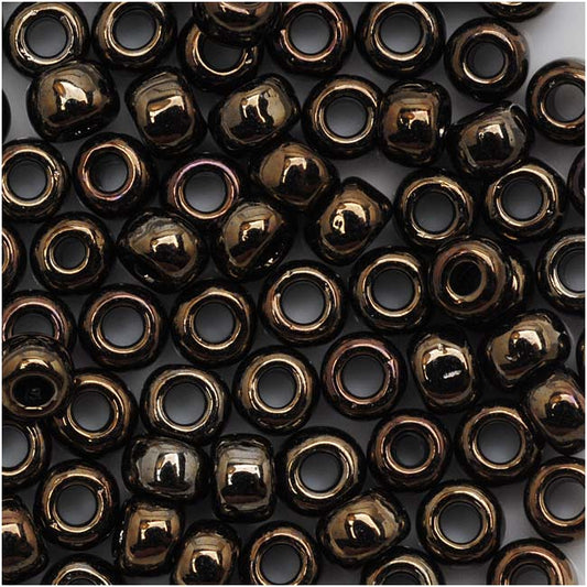 Toho Round Seed Beads 6/0 83 'Metallic Iris Brown' 10 Gram Tube