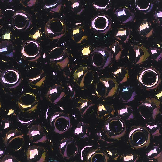 Toho Seed Beads, Round 15/0 #85 'Metallic Iris Purple' (5 Grams)