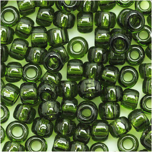 Toho Round Seed Beads 15/0 940 'Transparent Olivine' 5 Gram Tube