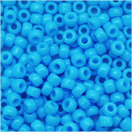 Toho Round Seed Beads 8/0 43 Opaque Blue Turquoise 10 Gram Tube