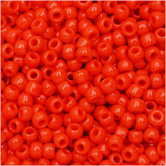 Toho Round Seed Beads 8/0 50 'Opaque Sunset Orange' 10 Gram Tube