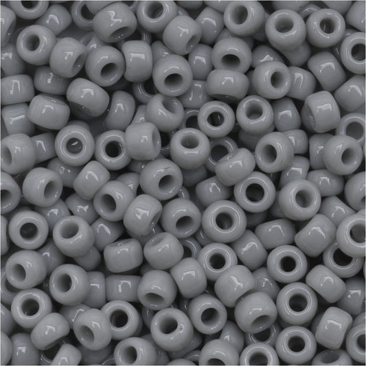 Toho Round Seed Beads 8/0 53 'Opaque Gray' 10 Gram Tube