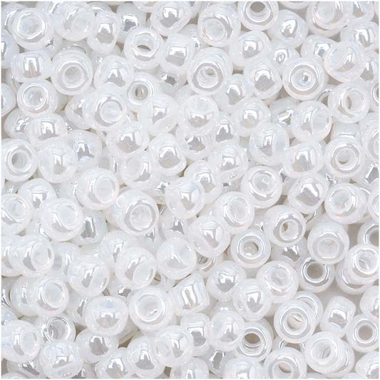 Toho Round Seed Beads 8/0 141 'Ceylon Snowflake' 10 Gram Tube