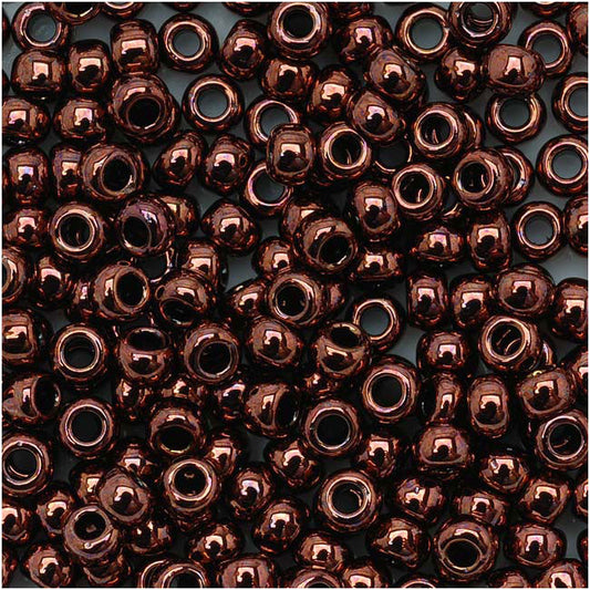 Toho Round Seed Beads 8/0 222 'Dark Bronze' 10 Gram Tube