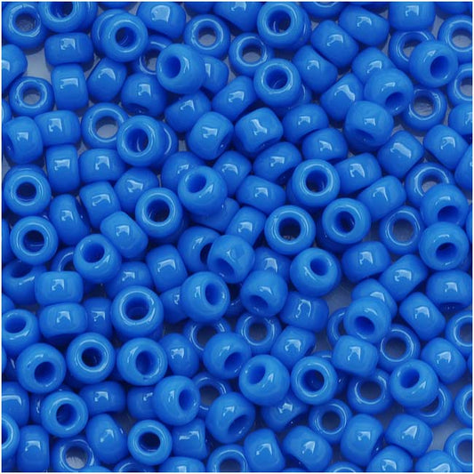 Toho Round Seed Beads 8/0 43D 'Opaque Cornflower' 10 Gram Tube