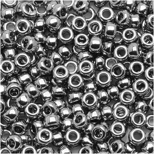 Toho Round Seed Beads 8/0 #711 - Nickel (5 Grams)