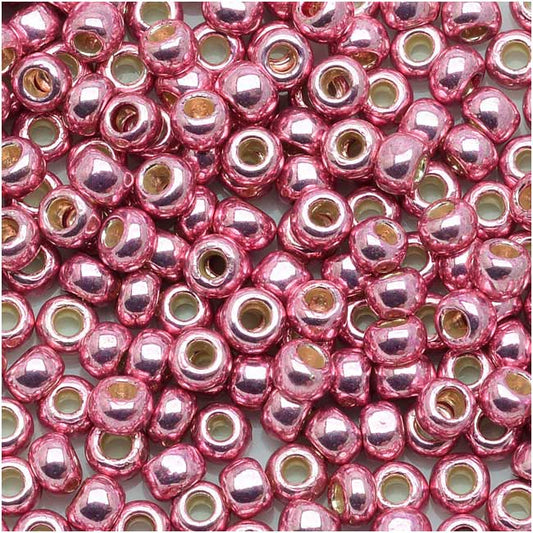 Toho Round Seed Beads 8/0 #PF553 - Permanent Finish Galvanized Pink Lilac (10g)