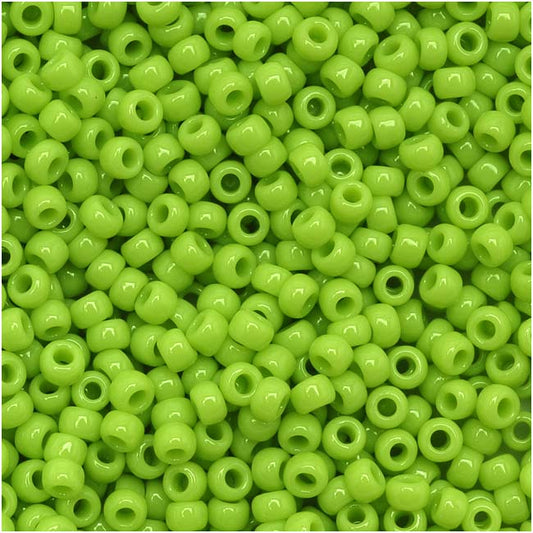 Toho Round Seed Beads 11/0 44 'Opaque Sour Apple' 10 Gram Tube
