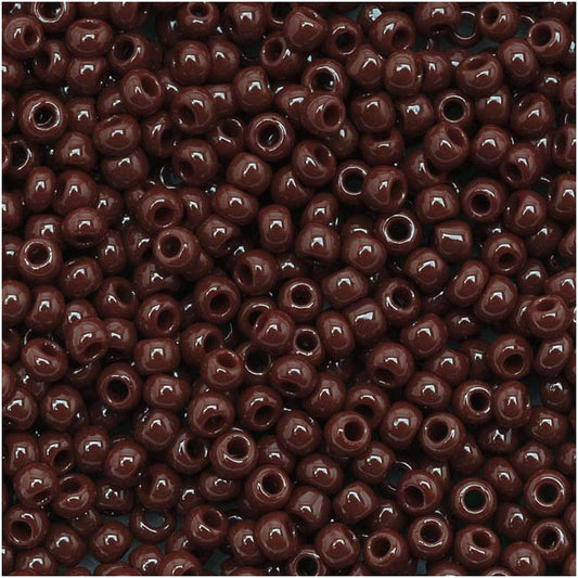 Toho Round Seed Beads 11/0 46 'Opaque Oxblood' 10 Gram Tube