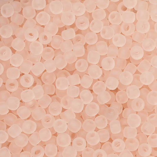 Toho Seed Beads, Round 11/0 #11F 'Transparent Frosted Rosaline' (10 Grams)