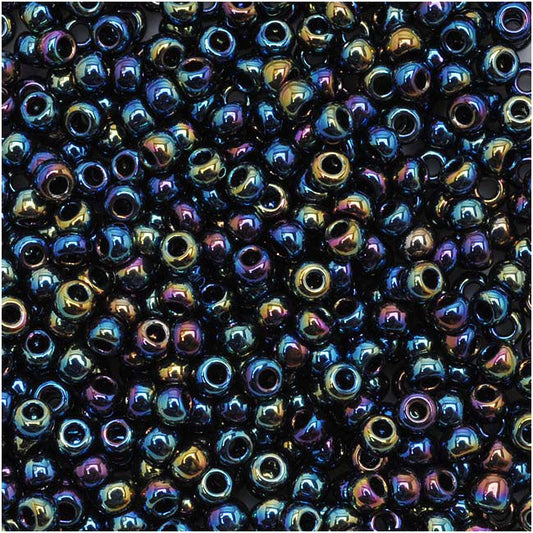 Toho Round Seed Beads 11/0 86 'Metallic Rainbow Iris' 10 Gram Tube