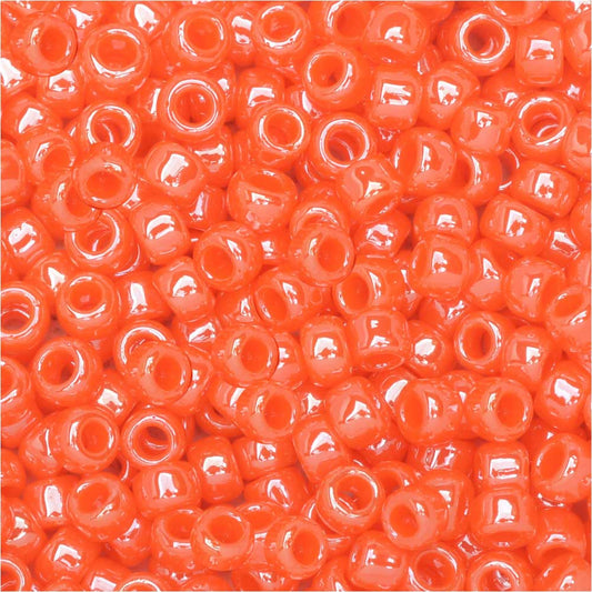 Toho Round Seed Beads 15/0 129 'Opaque Lustered Pumpkin' 5 Gram Tube