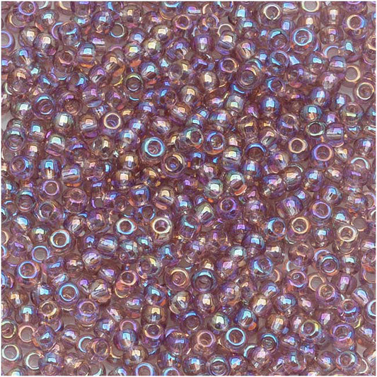 Toho Round Seed Beads 15/0 #166 'Transparent Rainbow Light Amethyst' 5g
