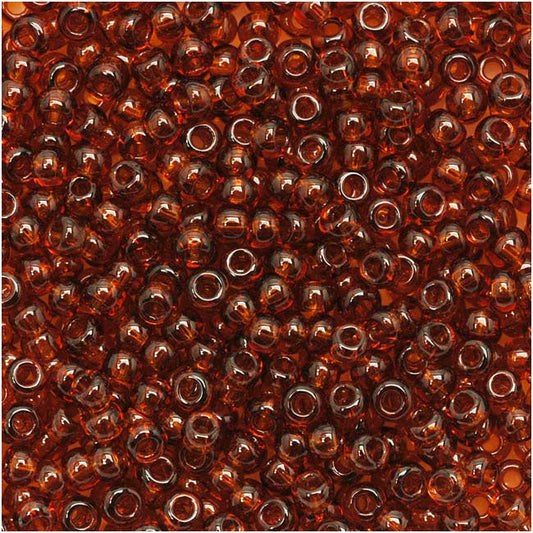 Toho Round Seed Beads 15/0 941 'Transparent Smoky Topaz'5  Gram Tube