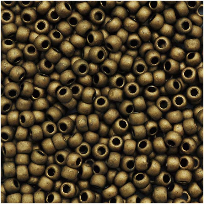 Toho Round Seed Beads 11/0 702 'Matte Dark Copper' 10 Gram Tube
