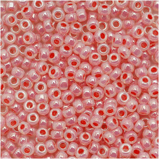 Toho Round Seed Beads 8/0 906 'Ceylon Tomato Soup' 5 Gram Tube