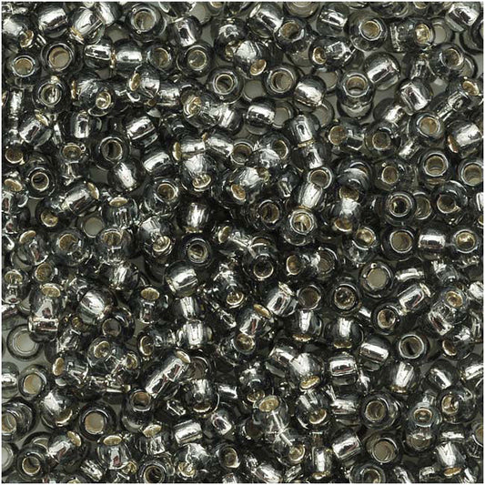 Toho Round Seed Beads 11/0 29B 'Silver Lined Gray' 10 Gram Tube