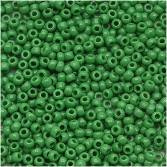 Toho Round Seed Beads 15/0 #47D 'Opaque Shamrock' 6g