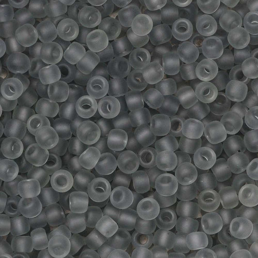 Toho Seed Beads, Round 11/0 #9F 'Transparent Frosted Light Gray' (4 Grams)