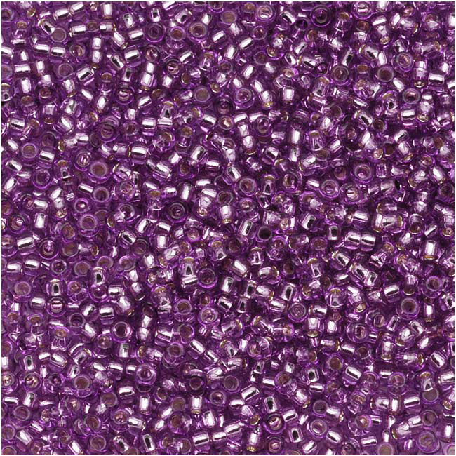 Toho Round Seed Beads 11/0 #2219 'Silver Lined Light Grape' 10g
