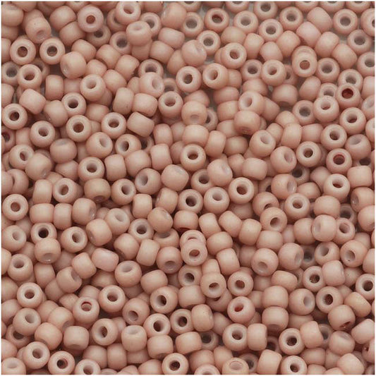 Toho Round Seed Beads 11/0 #764 'Opaque Pastel Frosted Shrimp' 5g
