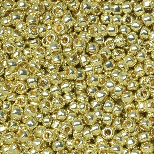 Toho Seed Beads, Round 11/0 #PF559 'PermaFinish Galvanized Yellow Gold' (10 Grams)