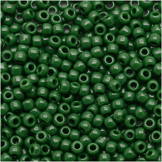 Toho Round Seed Beads 11/0 #47H - Opaque Pine Green (10 Grams)