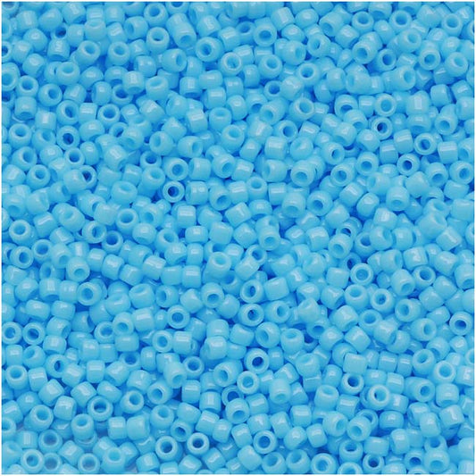 Toho Round Seed Beads 15/0 #43 Opaque Blue Turquoise 6g