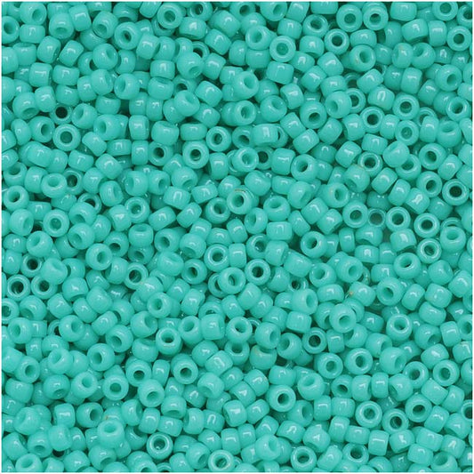 Toho Round Seed Beads 15/0 55 'Opaque Turquoise' 6 Gram Tube