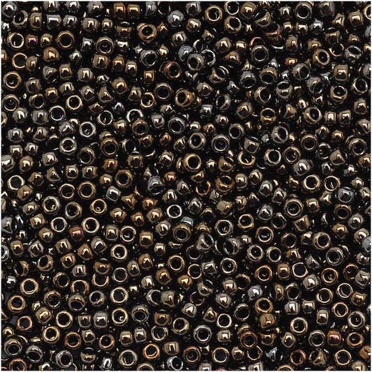 Toho Round Seed Beads 15/0 83 'Metallic Iris Brown' 5 Gram Tube