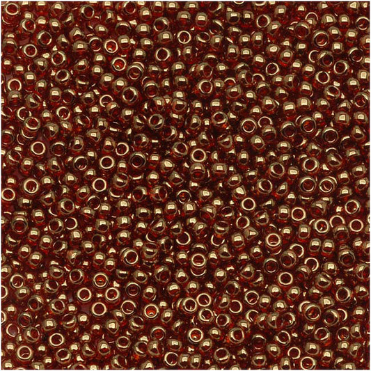 Toho Round Seed Beads 15/0 #329 'Gold Lustered African Sunset' 3g