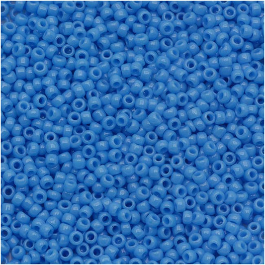 Toho Round Seed Beads 15/0 #43D 'Opaque Cornflower' 6g