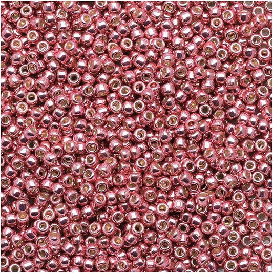 Toho Round Seed Beads 15/0 #PF553 - Permanent Finish Galvanized Pink Lilac (5g)