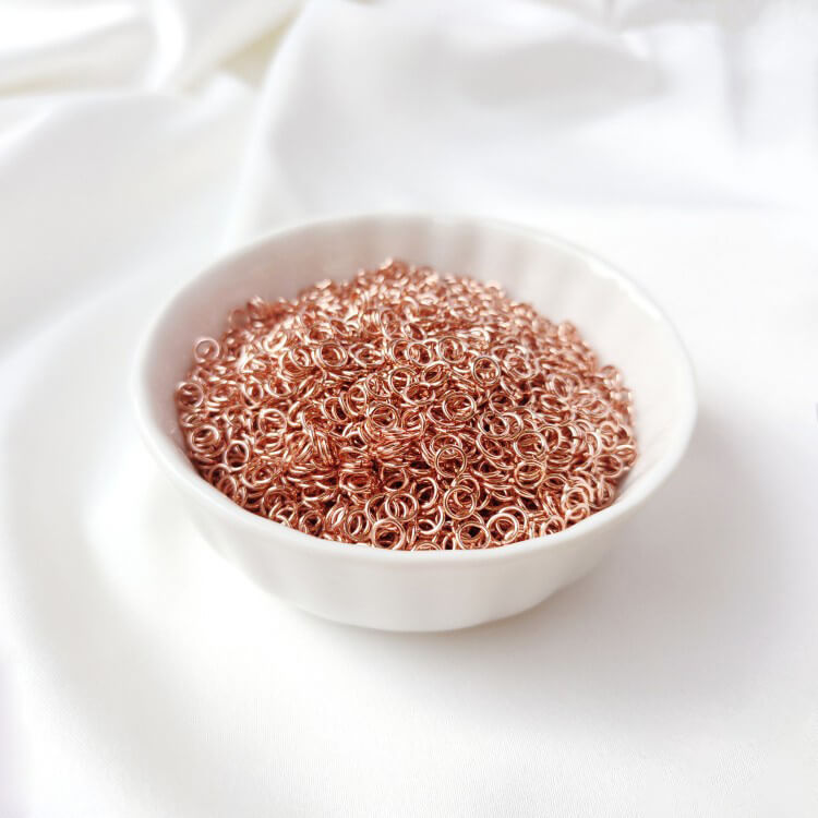 Rose gold open ring，50 pieces