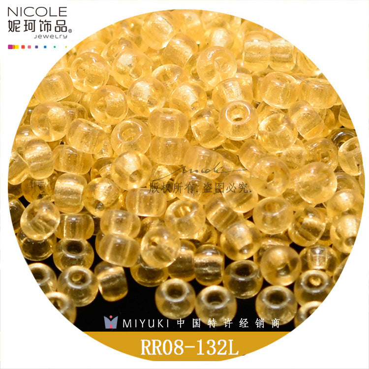 Miyuki Round Seed Beads, 8/0,  Transparent color 1