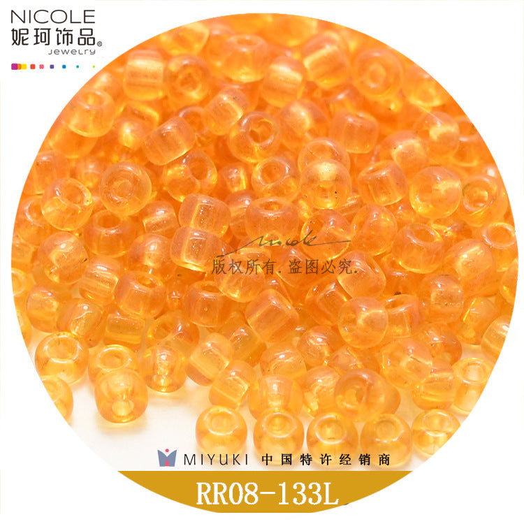 Miyuki Round Seed Beads, 8/0,  Transparent color 1