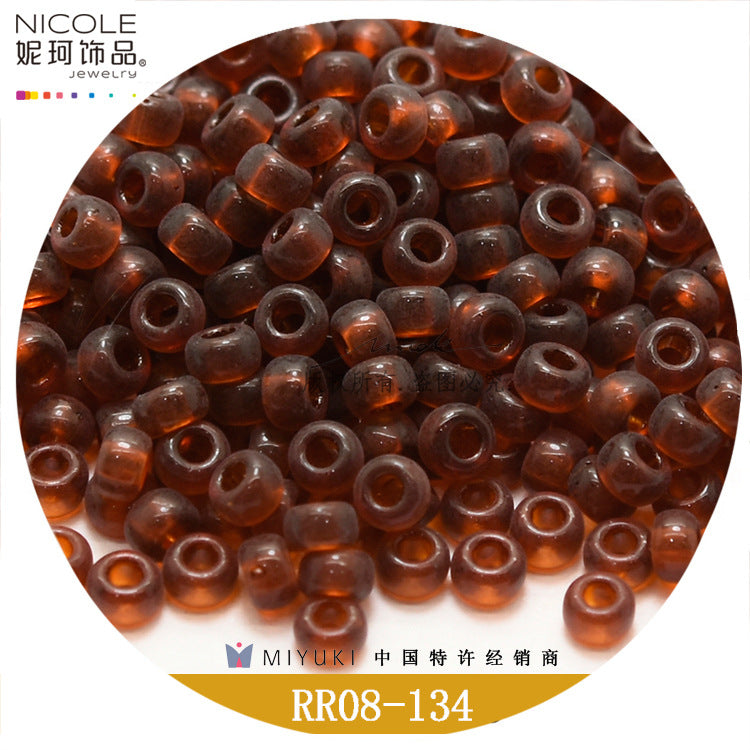 Miyuki Round Seed Beads, 8/0,  Transparent color 1