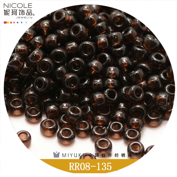 Miyuki Round Seed Beads, 8/0,  Transparent color 1