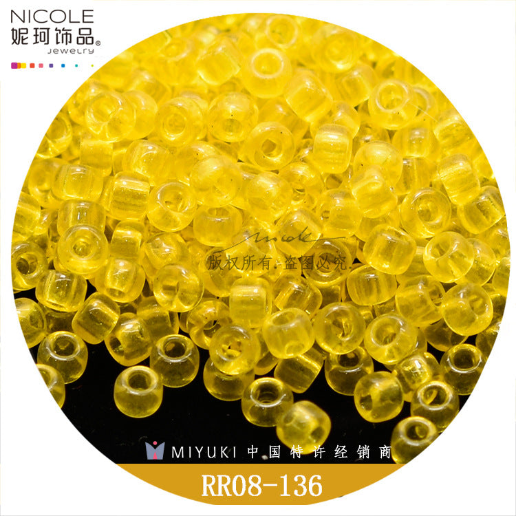 Miyuki Round Seed Beads, 8/0,  Transparent color 1