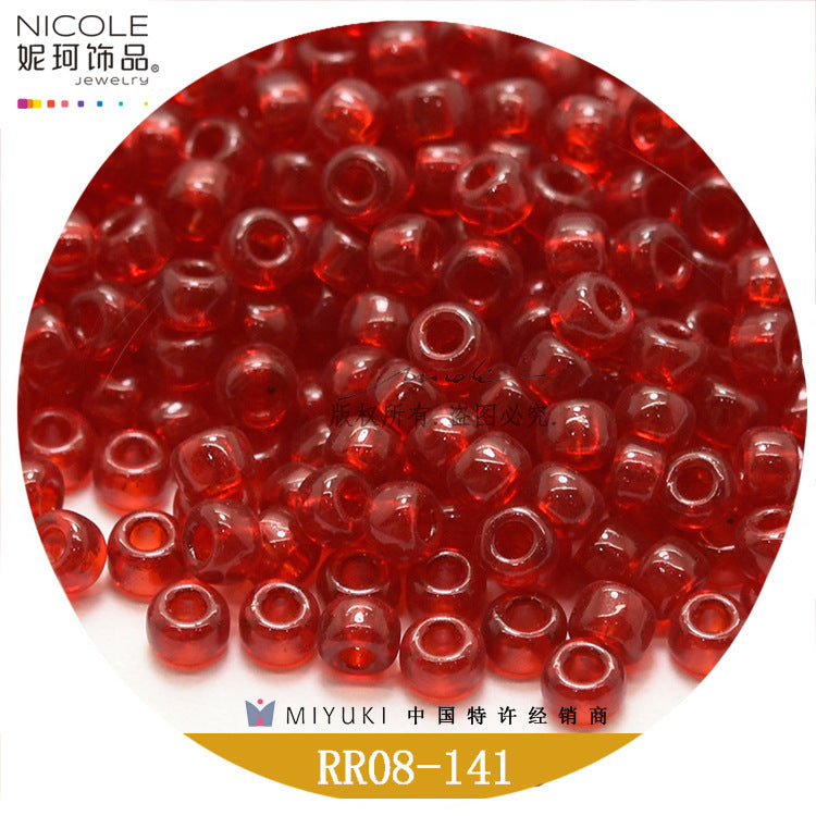 Miyuki Round Seed Beads, 8/0,  Transparent color 1