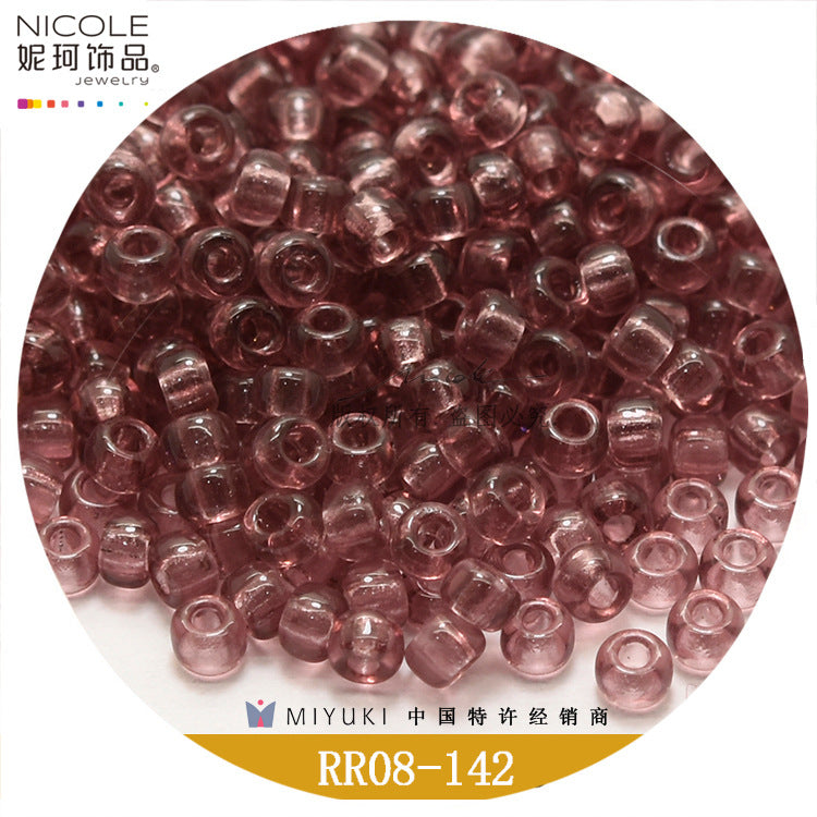 Miyuki Round Seed Beads, 8/0,  Transparent color 1